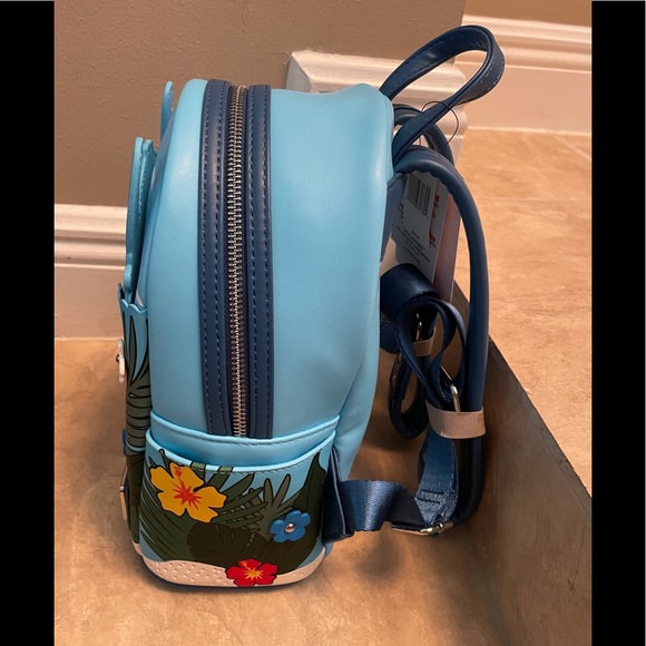 Disney Parks Excl. Loungefly Stitch 2022 Summer Popup Backpack Blue NEW … - Picture 3 of 6